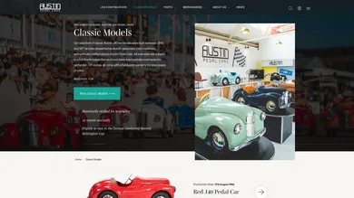 Magento 2 Hyvä Themes build for Austin Pedal Cars